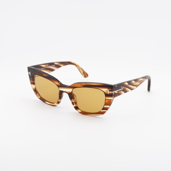 Tom Ford Athena FT1190 53E Sunglasses Havana Cat Eye Frame, Brown Lenses main image 5
